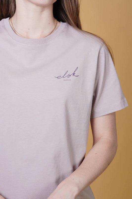 SIGNED BASIC WOMEN'S CLASSIC T-SHIRT ASH ROSE - RES-RES