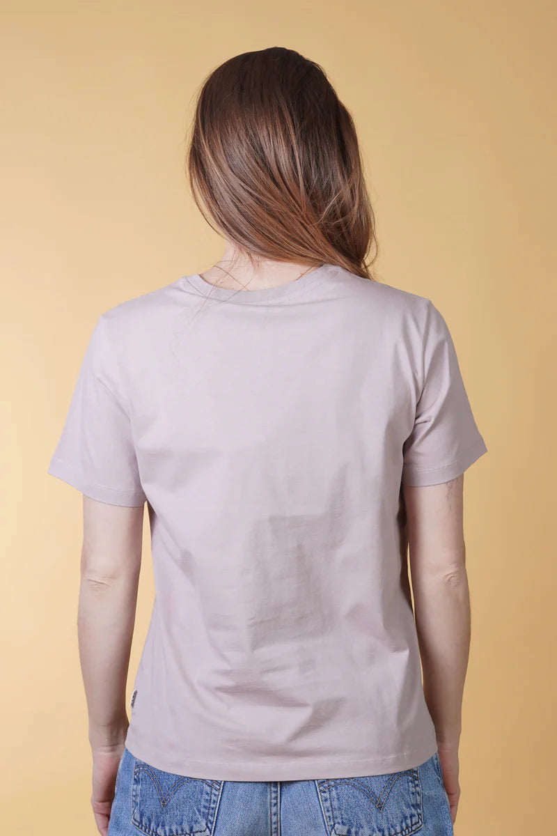 SIGNED BASIC WOMEN'S CLASSIC T-SHIRT ASH ROSE - RES-RES