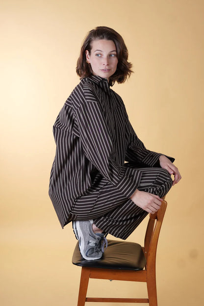 Drift Women's Shirt /Soil Brown-Sand