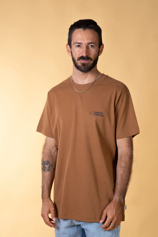 Earth Karma Brushed T-Shirt /Hazel Brown