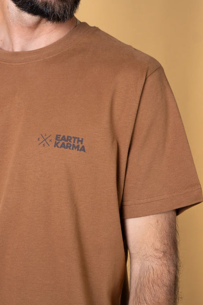 Earth Karma Brushed T-Shirt /Hazel Brown