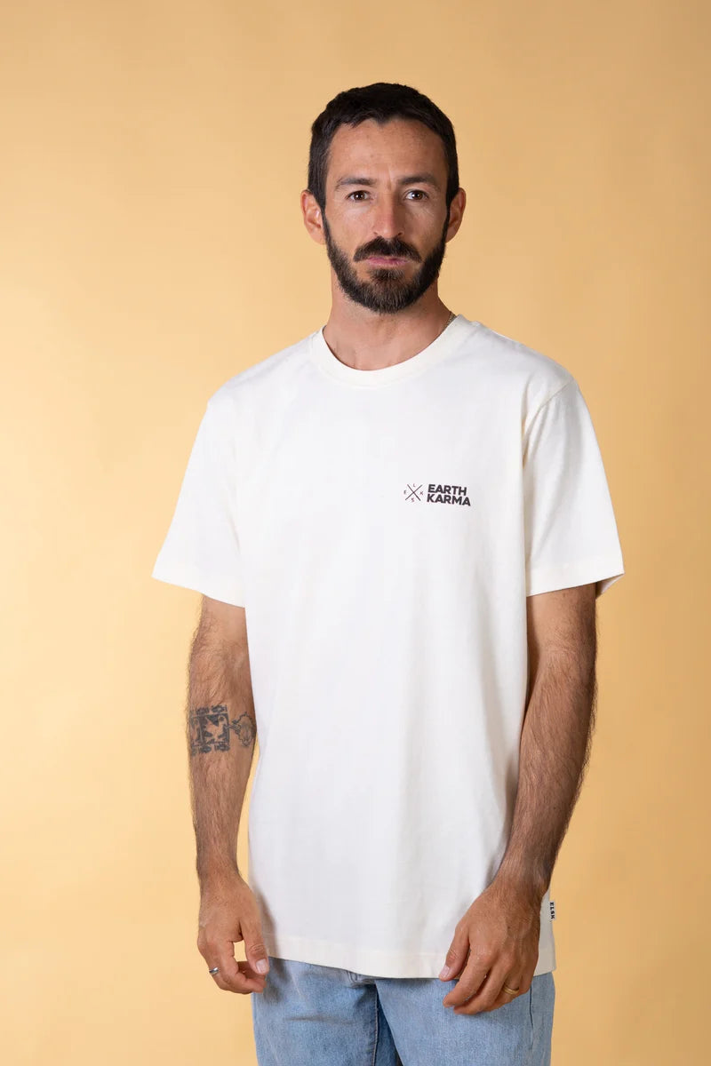 Earth Karma Brushed T-Shirt /Off White
