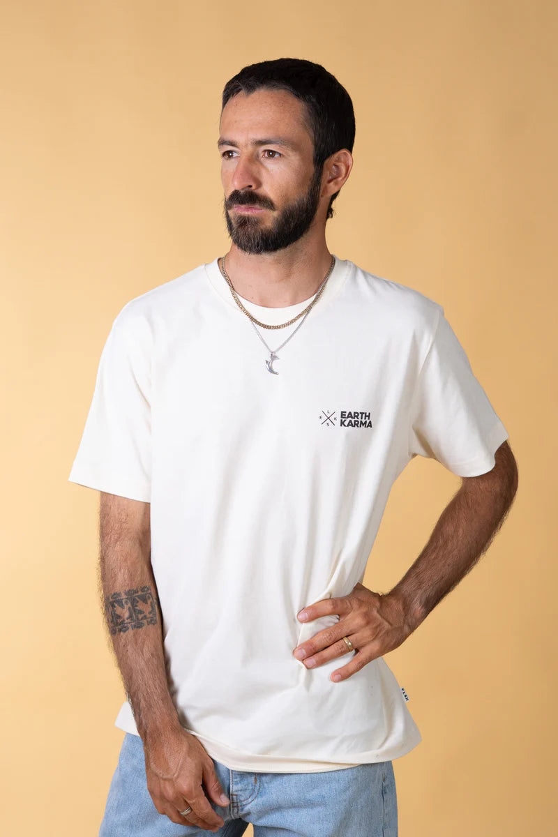 Earth Karma Brushed T-shirt - Off White