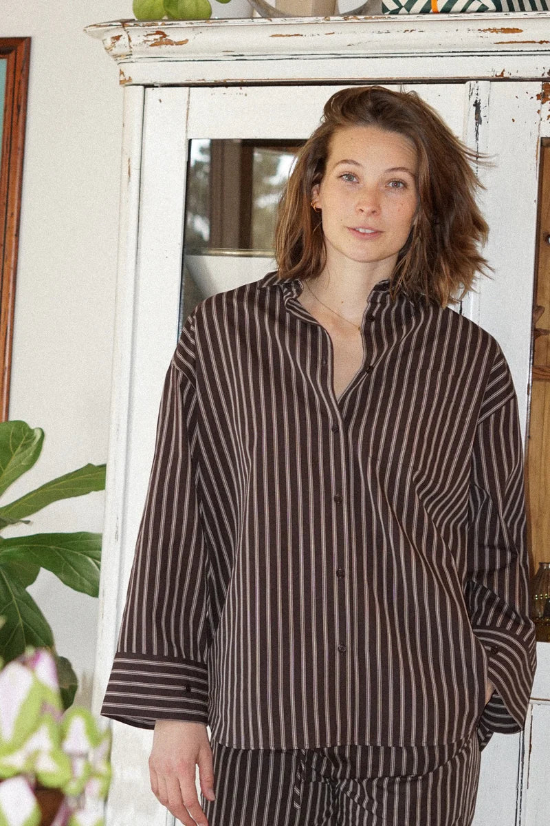 Drift Women's Shirt /Soil Brown-Sand