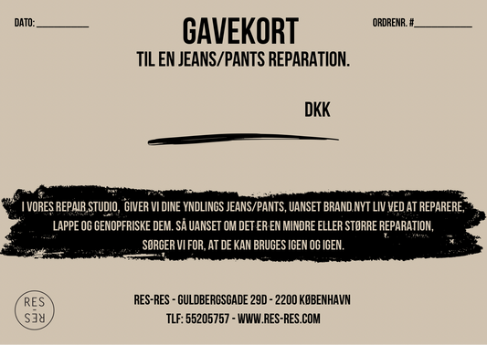 Gavekort til reparation