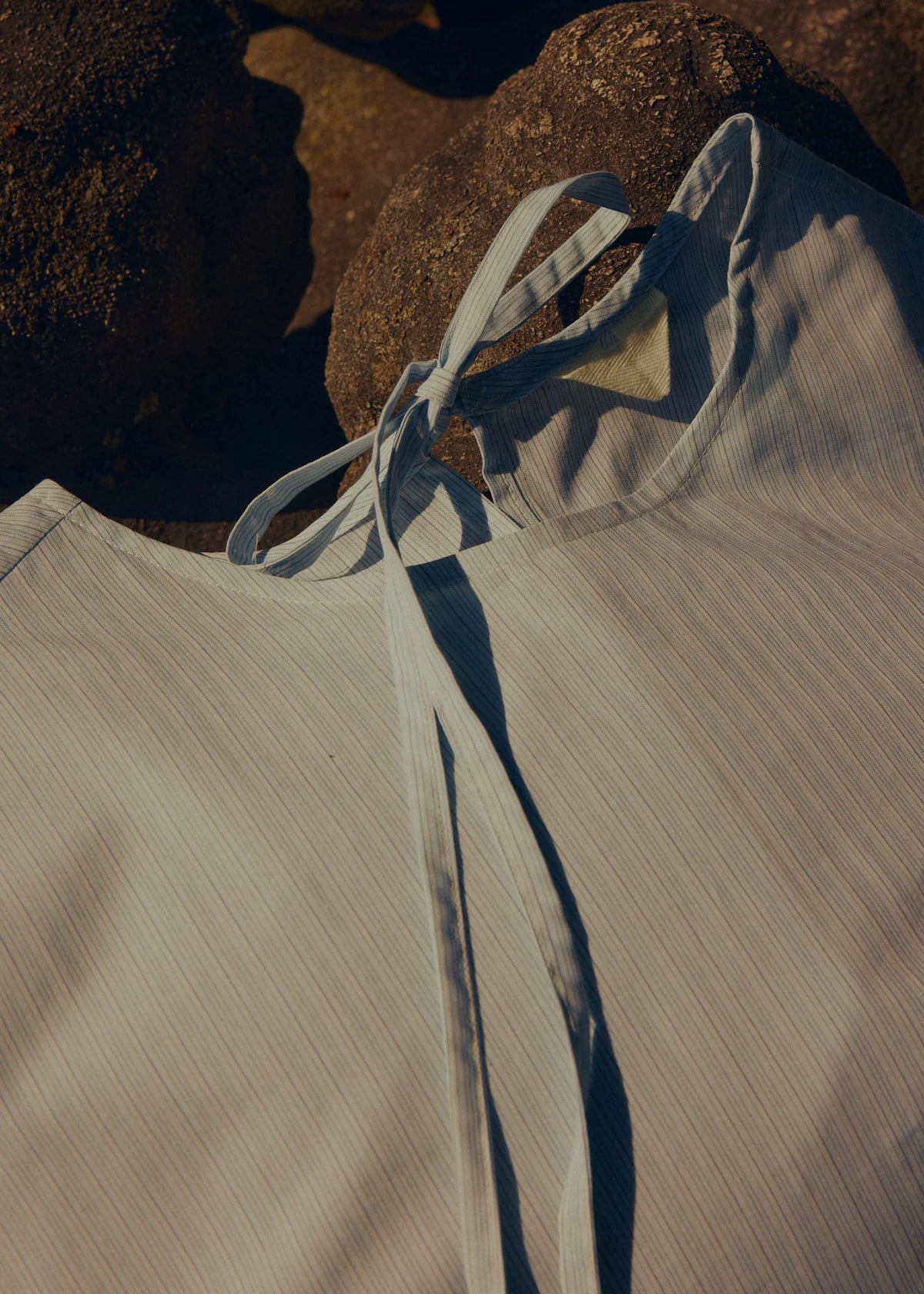 Stillesol Cotton Tee /Sky Stripe