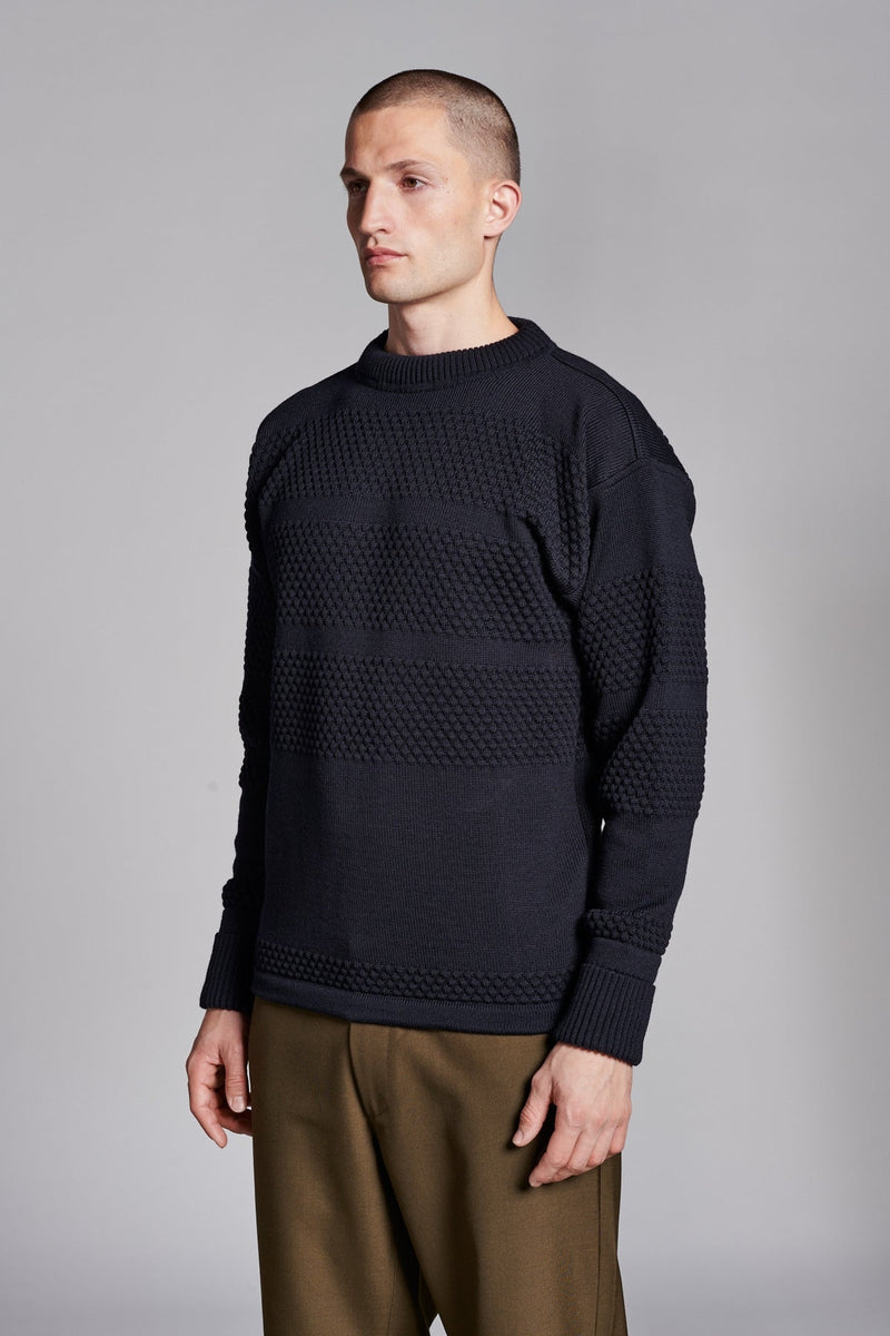 Fisherman Crew Neck (Navy Blue) - S.N.S Herning