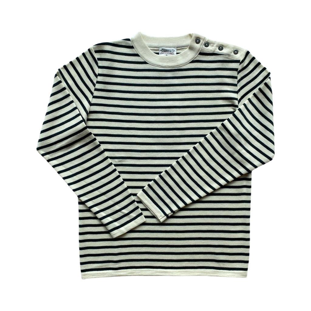 Naval Crew Neck (Natural White/Slo-mo Green) - S.N.S Herning