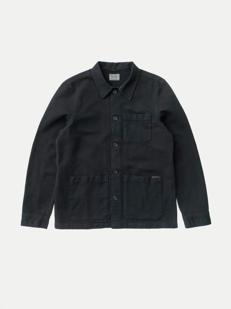 Barney Worker Jacket Black - Nudie Jeans - RES-RES