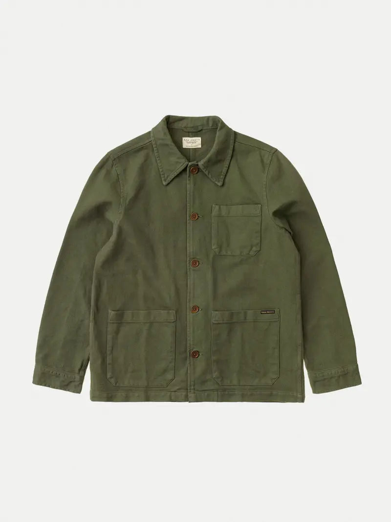 Barney Worker Jacket Olive - Nudie Jeans - RES-RES