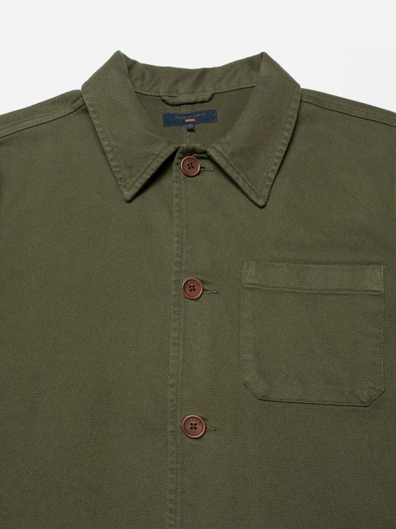 Barney Worker Jacket Olive - Nudie Jeans - RES-RES