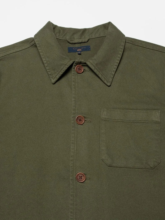 Barney Worker Jacket Olive - Nudie Jeans - RES-RES