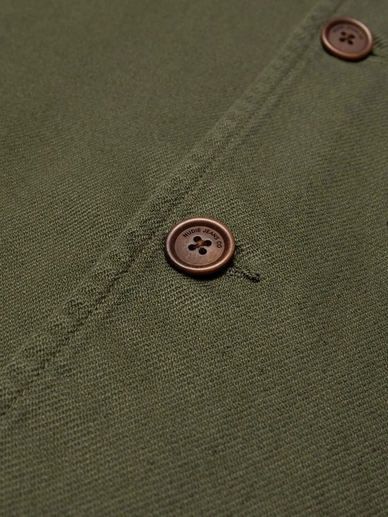 Barney Worker Jacket Olive - Nudie Jeans - RES-RES
