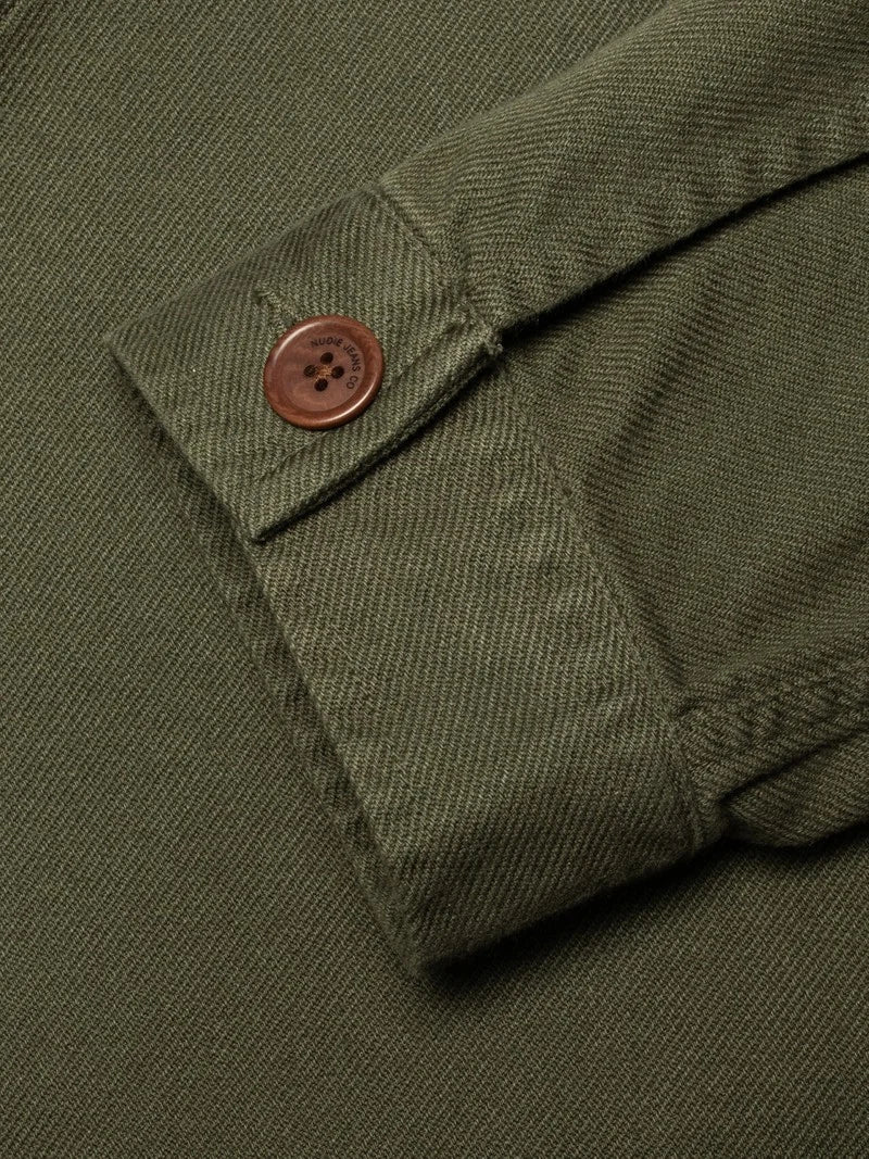 Barney Worker Jacket Olive - Nudie Jeans - RES-RES