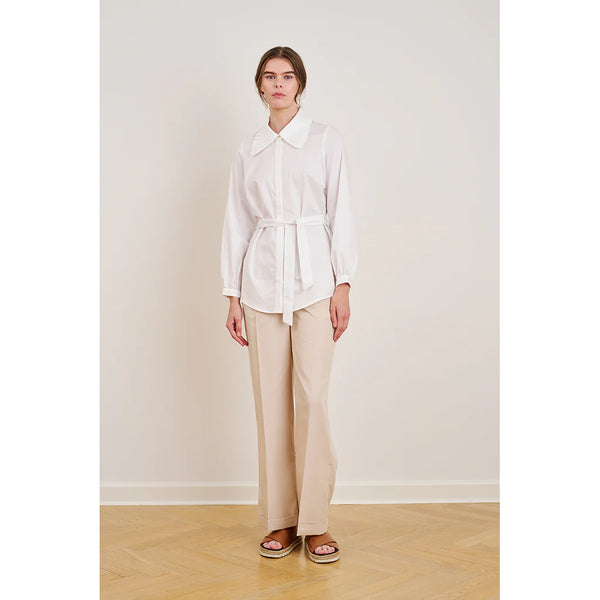 Sigrid Shirt Blouse (Off White) - Schulz By Crowd