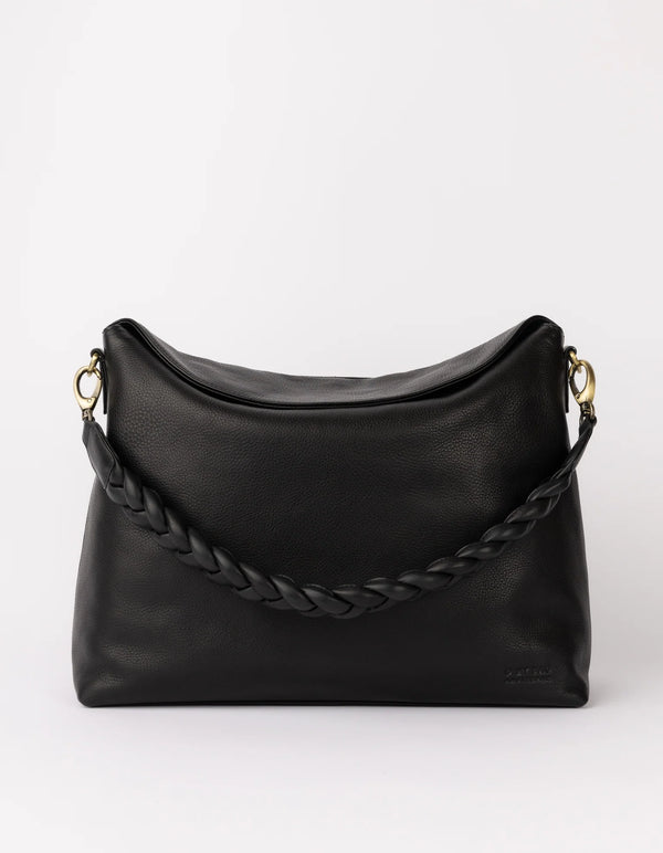 Sienna (Black Soft Grain Leather) - O My Bag