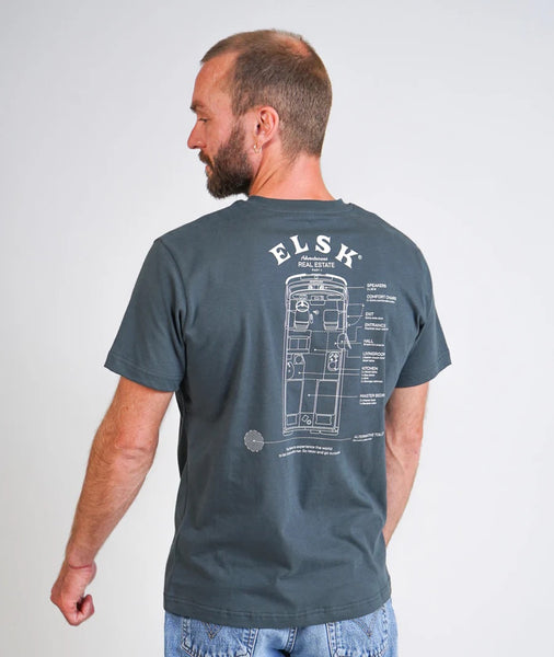 Real Estate T-shirt (stone green) - ELSK