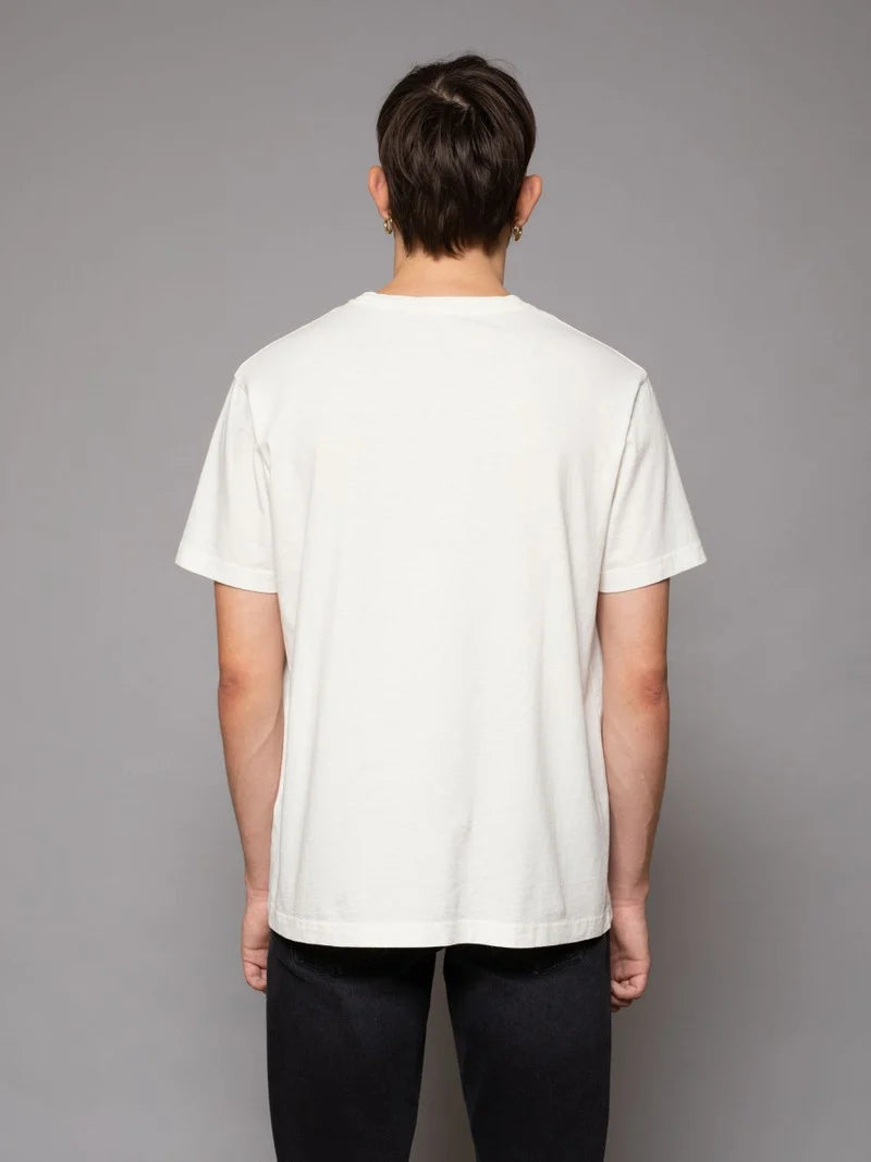 Uno T-shirt Chalk White - Nudie Jeans - RES-RES