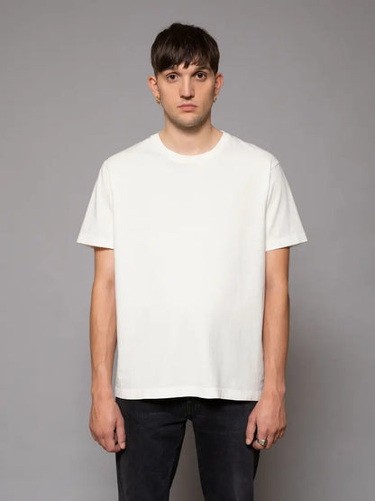 Uno T-shirt Chalk White - Nudie Jeans - RES-RES