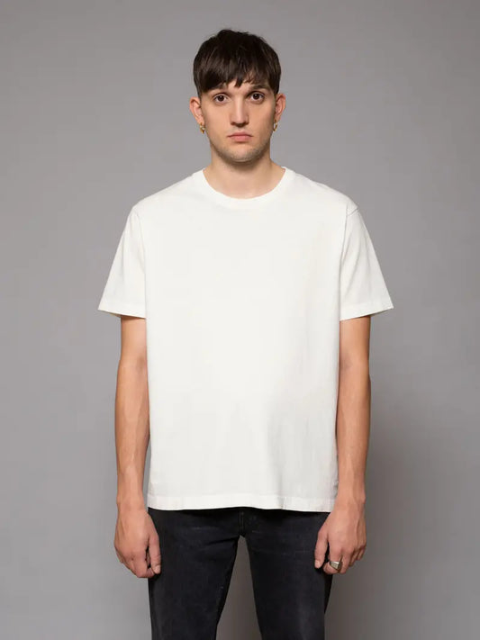 Uno T-shirt Chalk White - Nudie Jeans - RES-RES