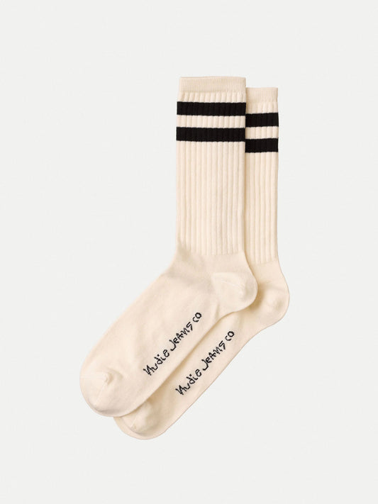 Amundsson Sport Sock (W04/OffWhite) - Nudie Jeans - RES-RES