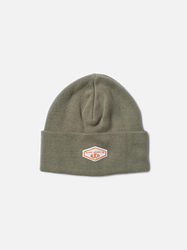 Falksson Beanie (Pale Olive) - Nudie Jeans