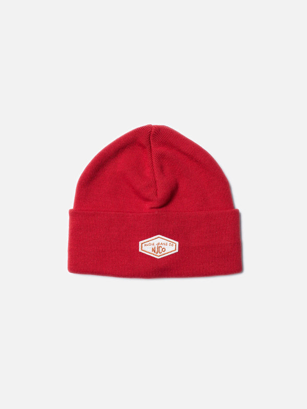 Falksson Beanie (Red) - Nudie Jeans