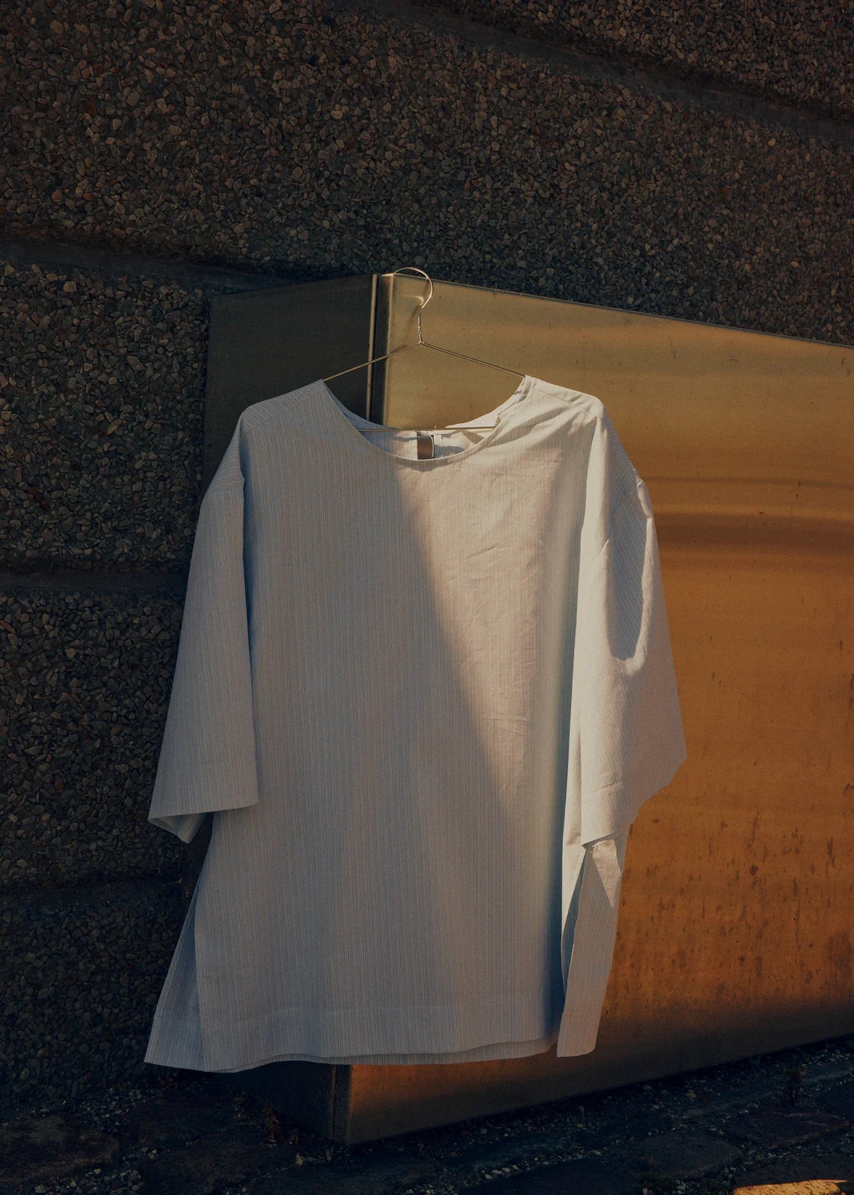 Stillesol Cotton Tee /Sky Stripe