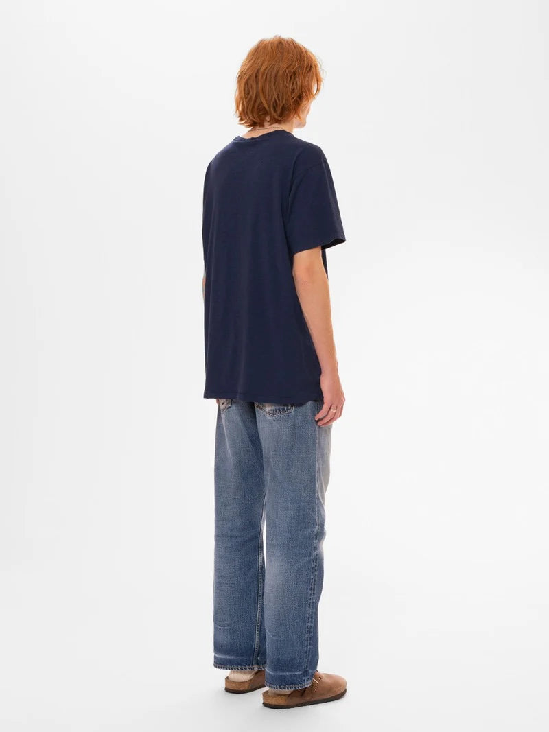 Roffe T-shirt (French Blue) - Nudie Jeans