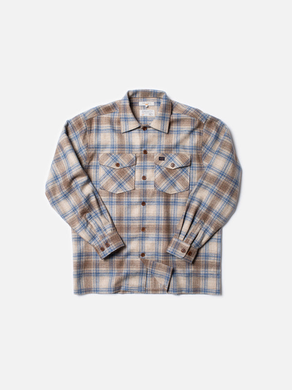 Vincent Board Shirt (Beige) - Nudie Jeans