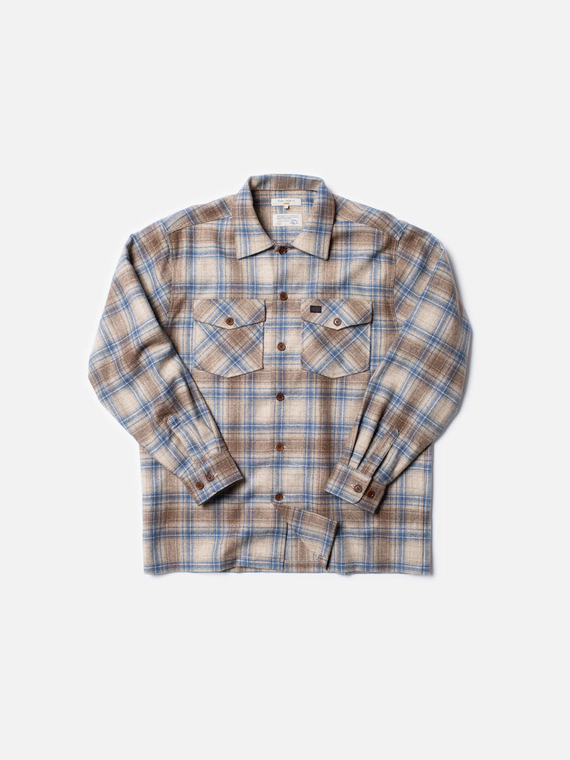 Vincent Board Shirt (Beige) - Nudie Jeans