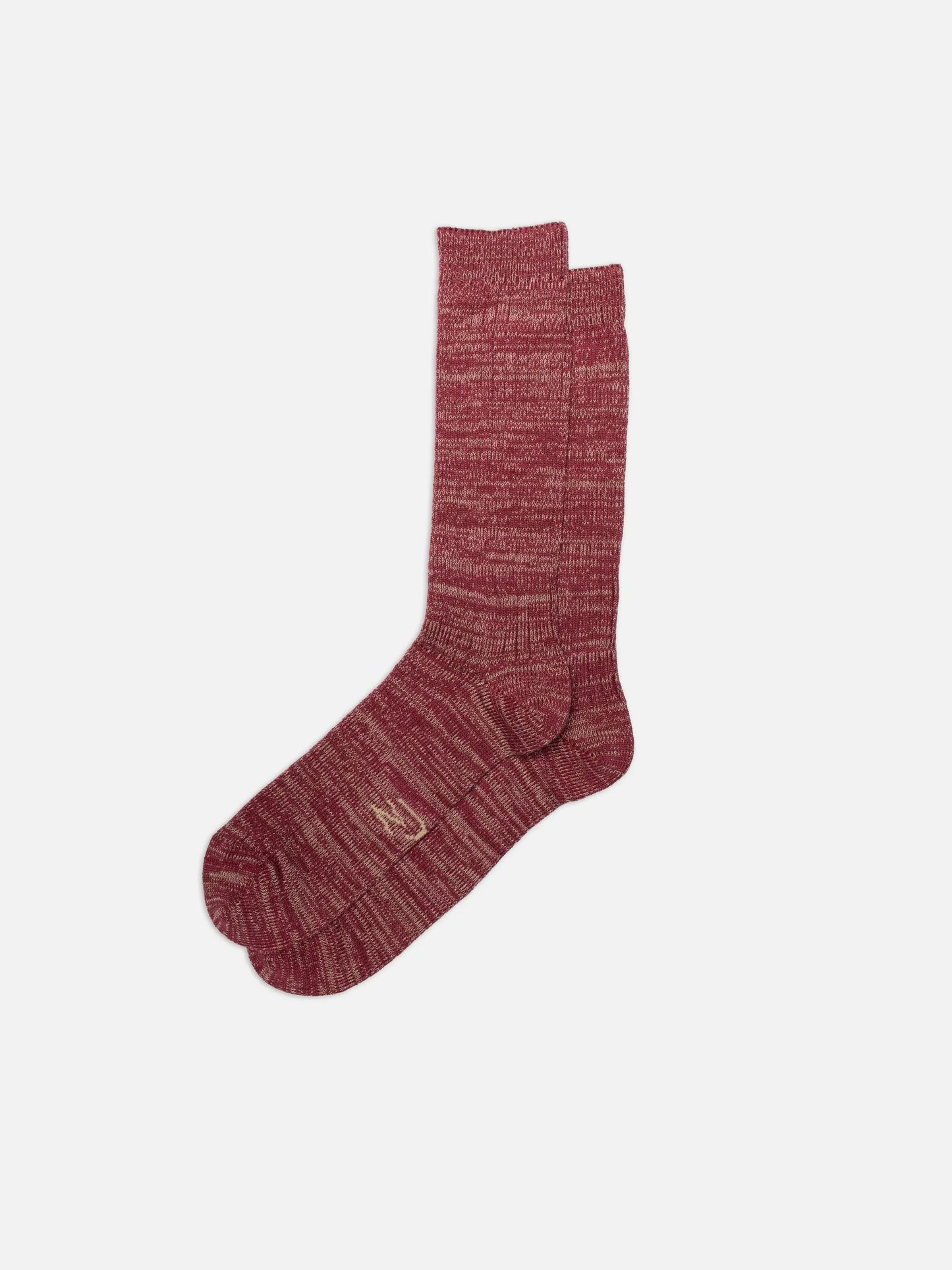 Rasmusson Mens Rib Sock /Burgundy