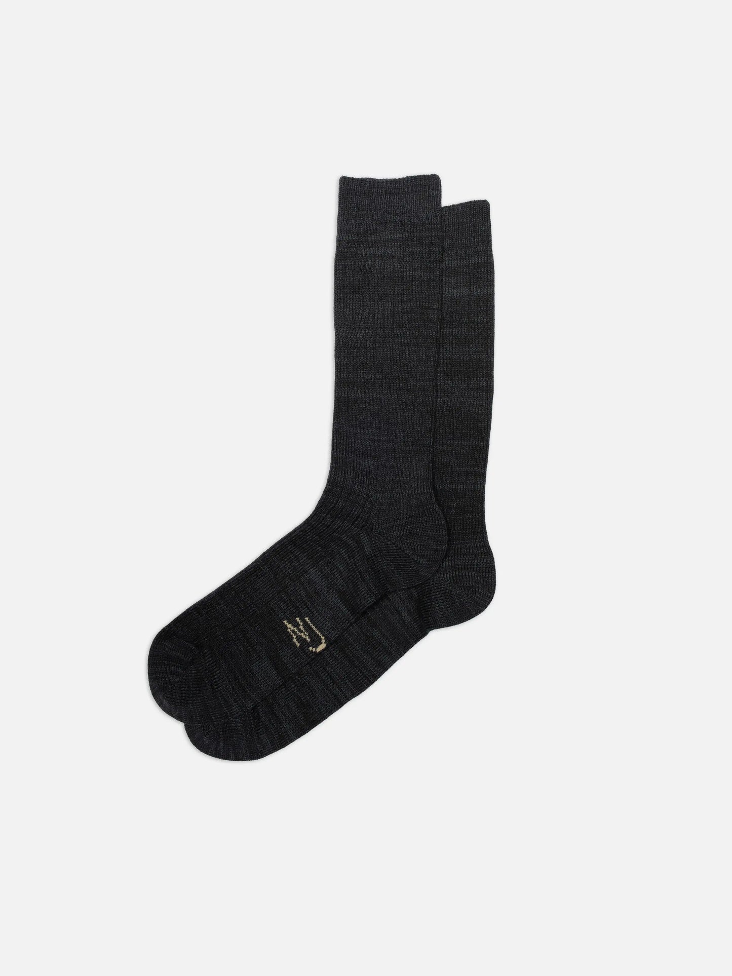 Rasmusson Mens Rib Sock /Dark Grey