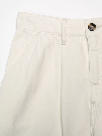 Gullan Arbejdsbukser (Elfenben) - Nudie Jeans
