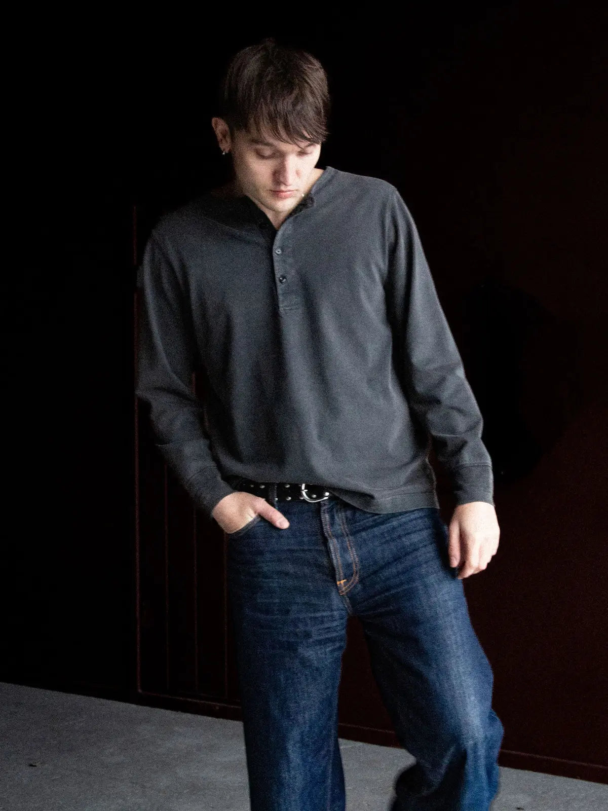 LS Henley Washed /Antracite