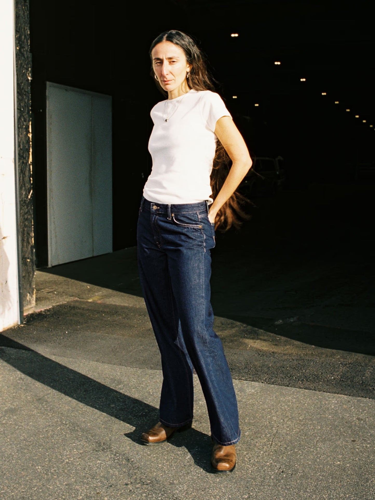 Bred Heidi Klassisk Blå - Nudie Jeans