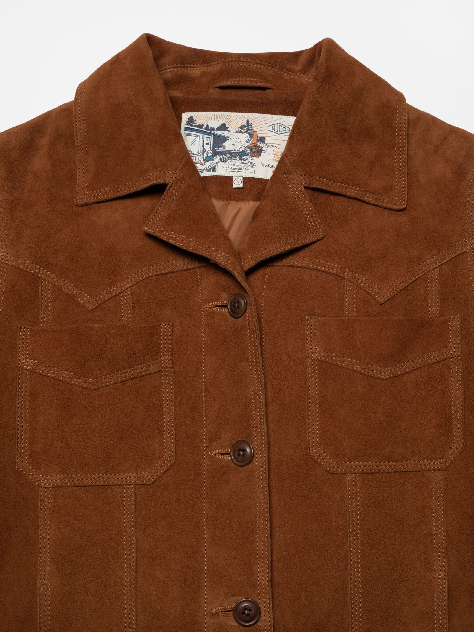 Peggy Suede Jacket Cognac - Nudie Jeans - RES-RES