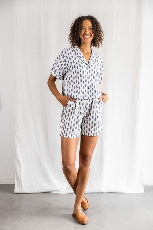 Kort Sitara (Ikat White) - Jyoti