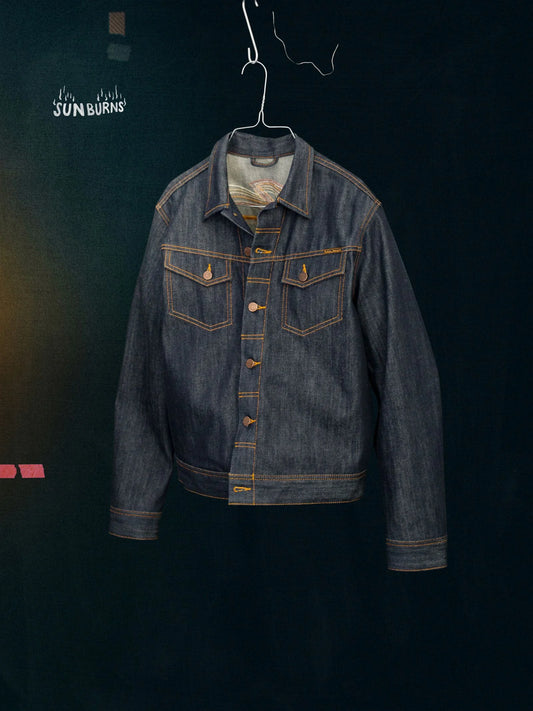 Conny Denim Jacket Sunburns (Blue) - Nudie Jeans