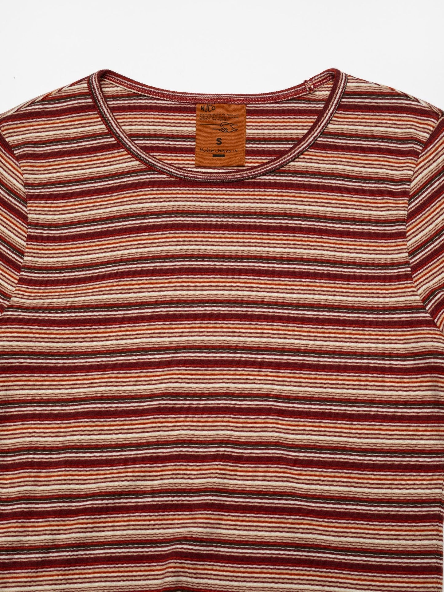 Jessy LS T-Shirt Striped Rip - Nudie Jeans