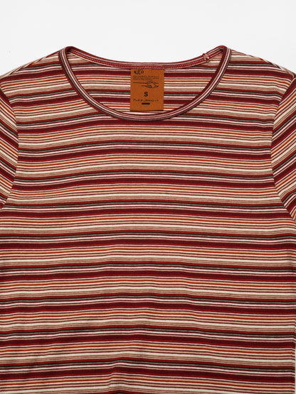 Jessy LS T-Shirt Striped Rip - Nudie Jeans