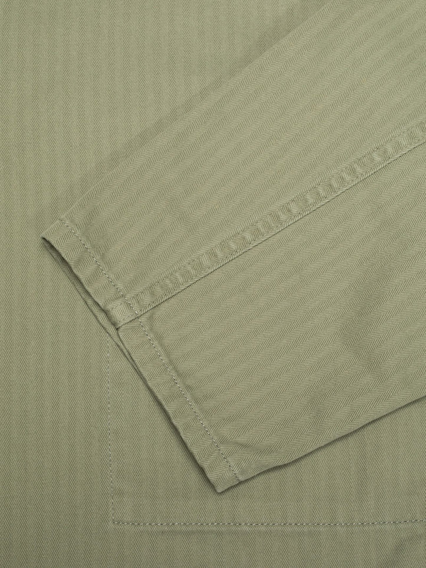 Buddy Chore Jacket Herringbone (Pale Green) - Nudie Jeans - RES-RES