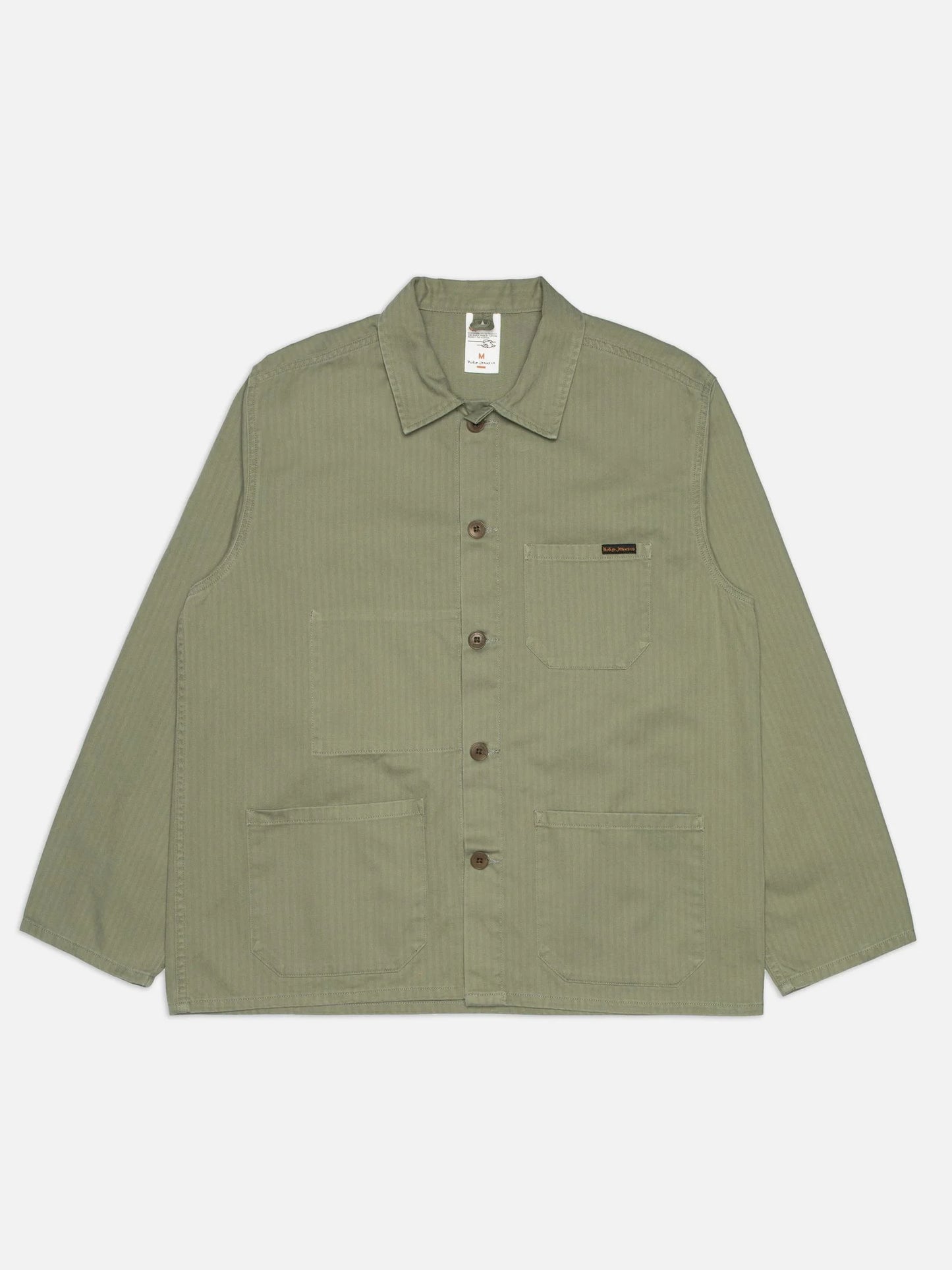 Buddy Chore Jacket Herringbone (Pale Green) - Nudie Jeans - RES-RES