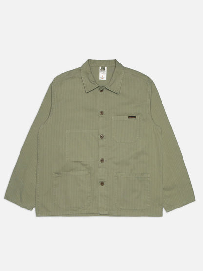 Buddy Chore Jacket Herringbone (Pale Green) - Nudie Jeans - RES-RES