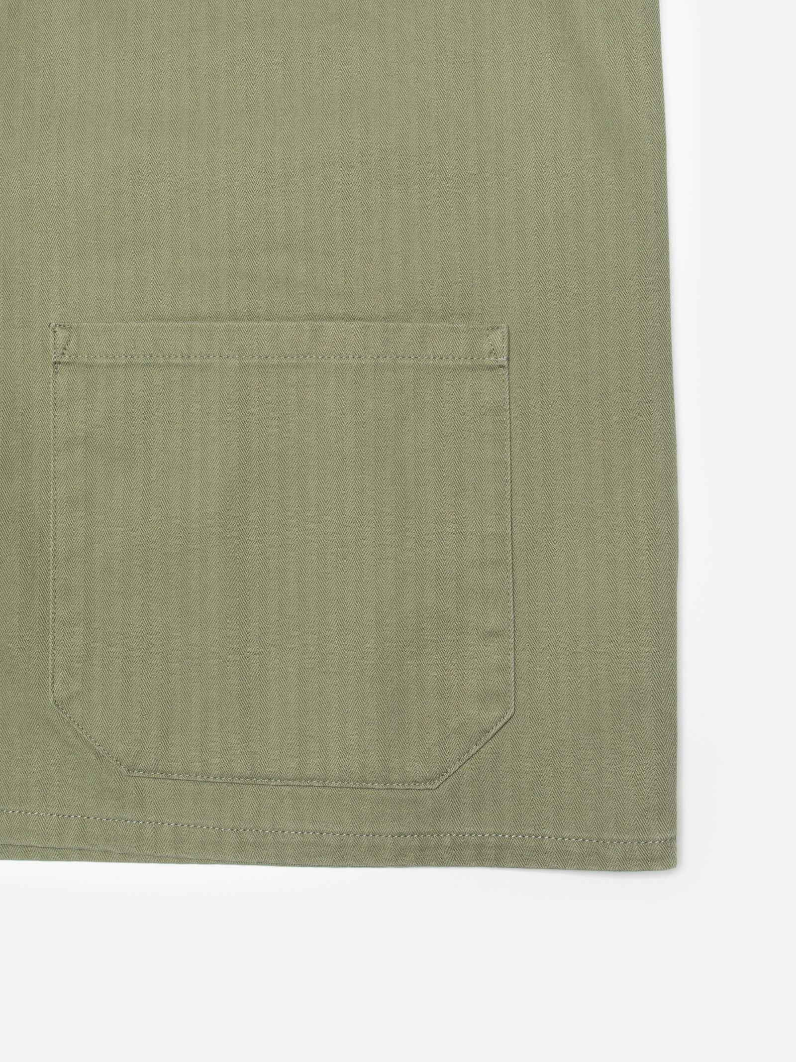 Buddy Chore Jacket Herringbone (Pale Green) - Nudie Jeans - RES-RES