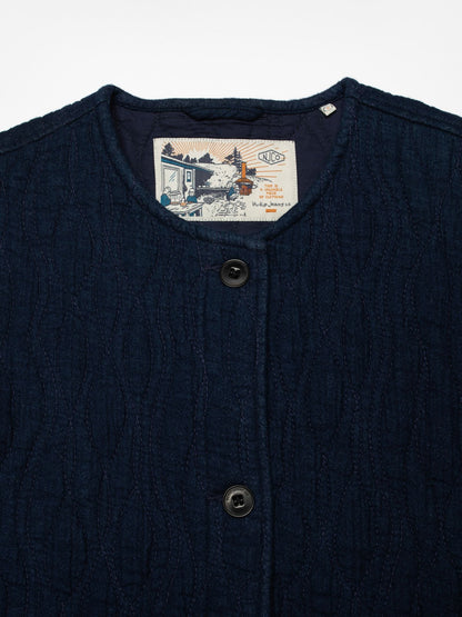 Sandra Jacket Indigo Quilt - Nudie Jeans - RES-RES