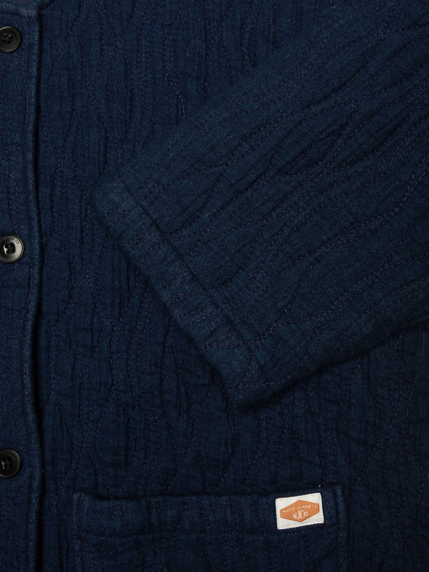 Sandra Jacket Indigo Quilt - Nudie Jeans - RES-RES