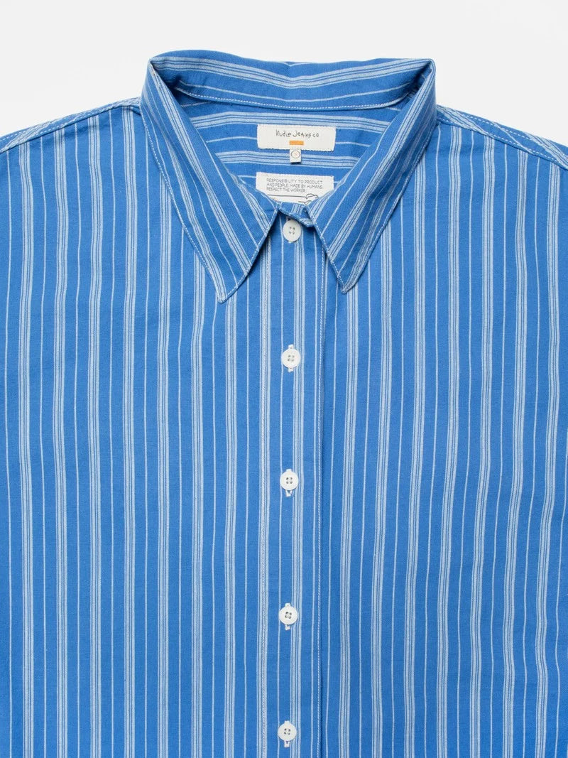 Jutta Shirt / Blue Striped - RES-RES