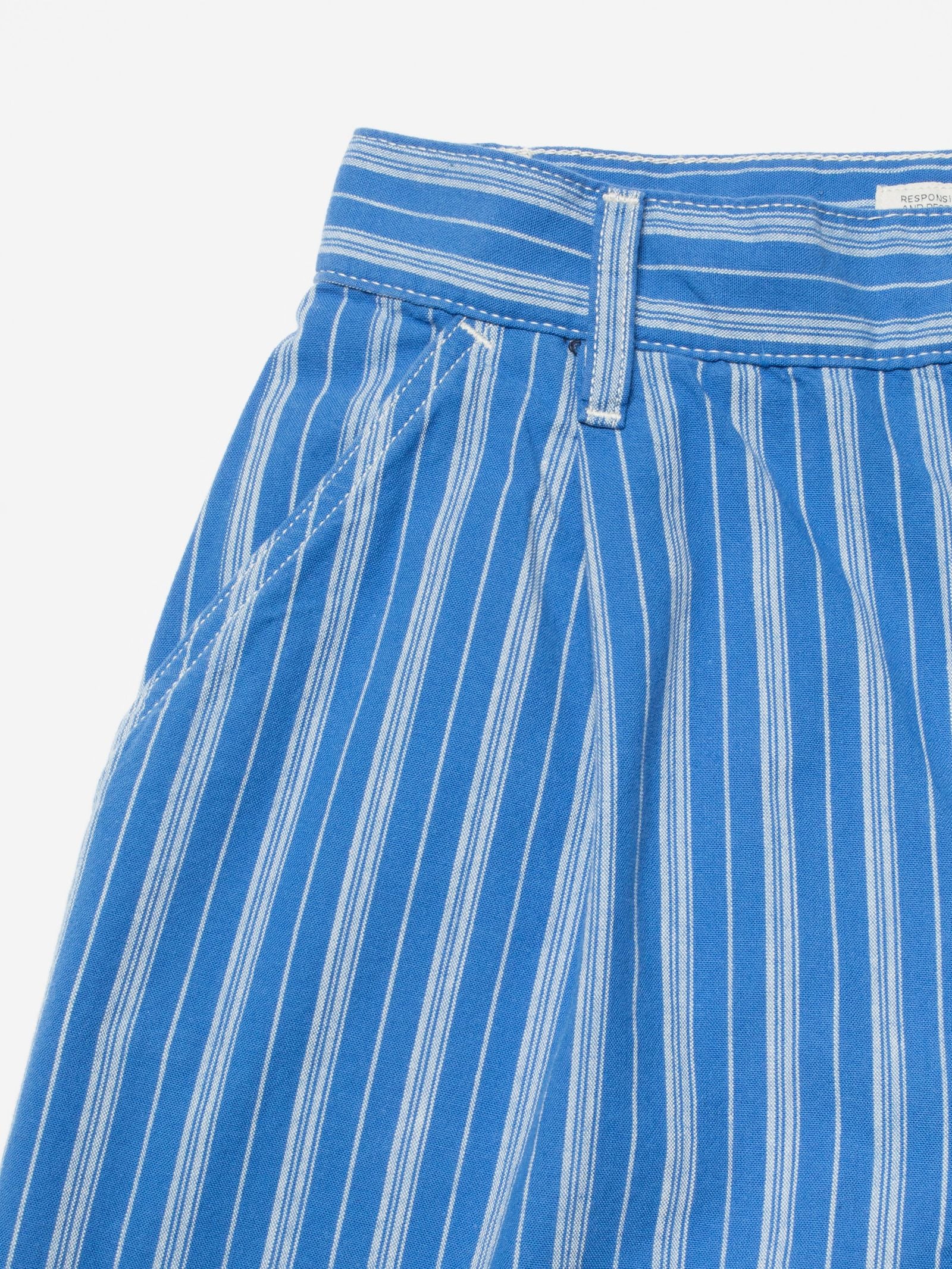 Gullan Pants Striped (Blue/Offwhite) - Nudie Jeans - RES-RES
