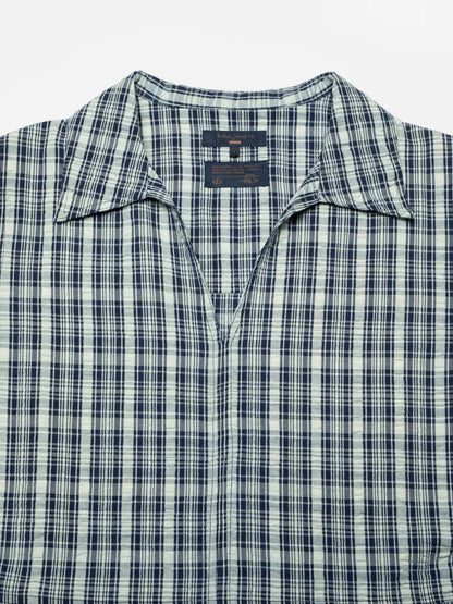 Ronja Dress Indigo Seersucker - RES-RES